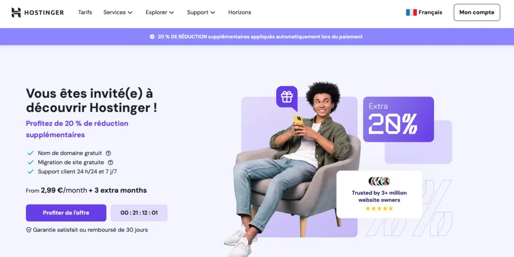 Parrainage Hostinger